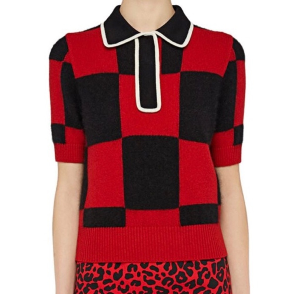 N21 Wool-Blend Check Polo
